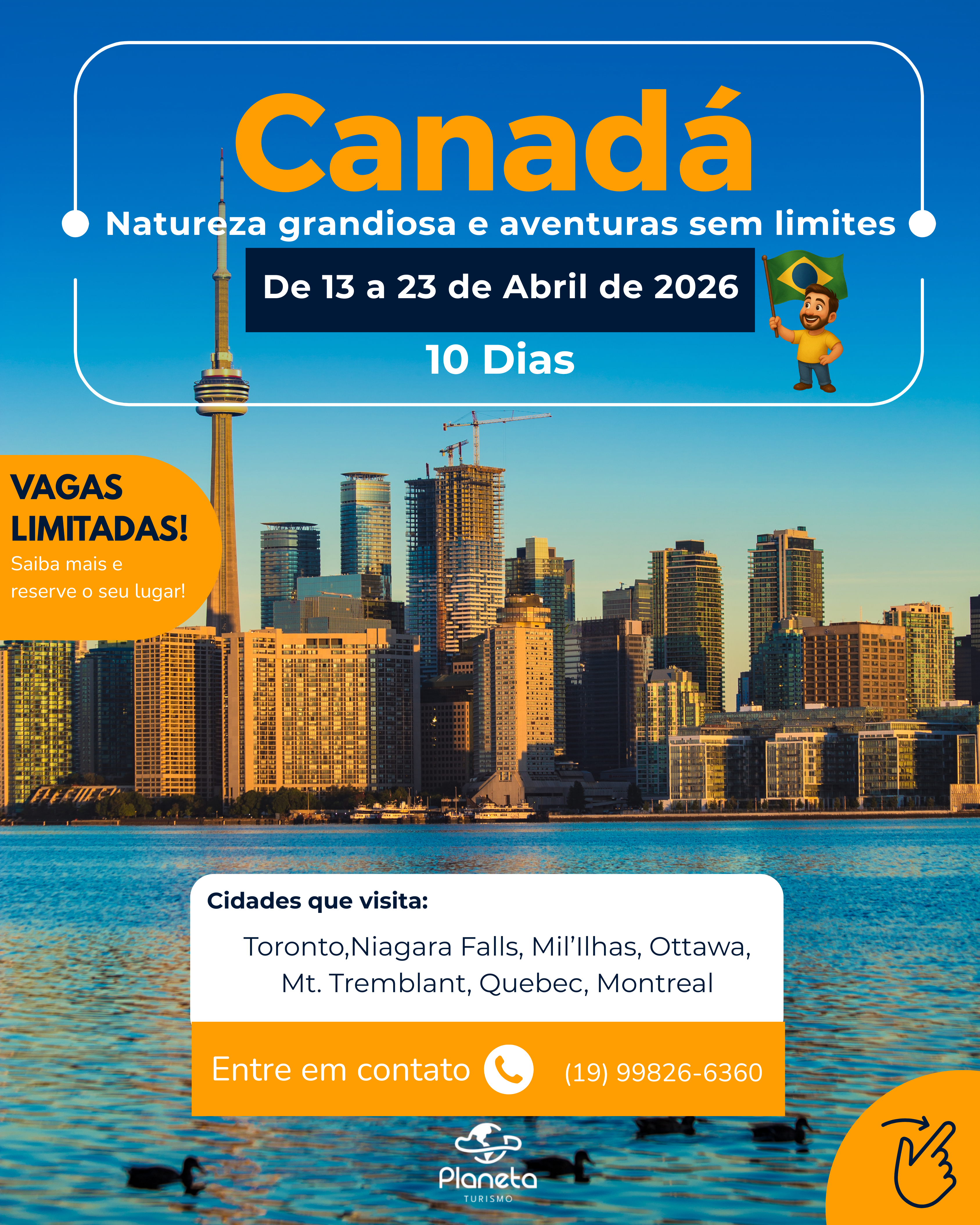 Pacote de Viagem para Canadá com Guia desde o Brasil