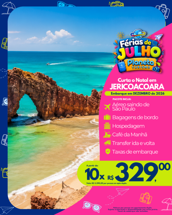 Viagem de Natal em Jericoacoara com Aéreo