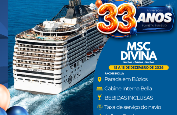 Cruzeiro MSC Divina com Pacote de Bebidas Incluso