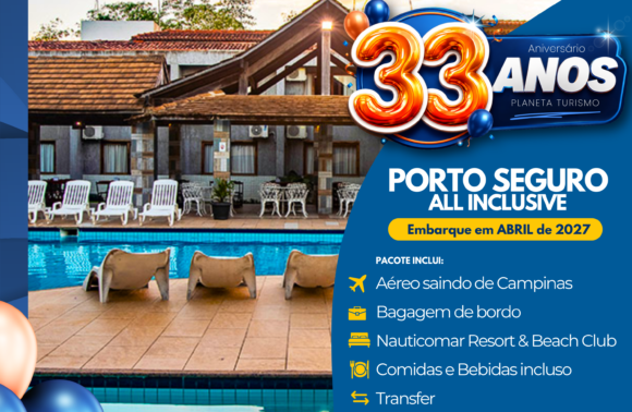 Pacote para Resort All Inclusive com Aéreo em 2027